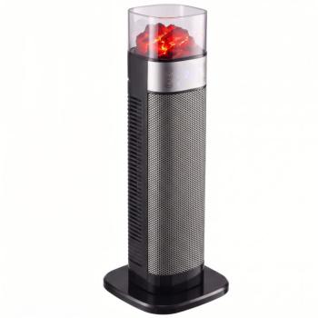 HOMCOM kerámia ventilátoros fűtőtest, 2000 W, termosztátos, fekete kép