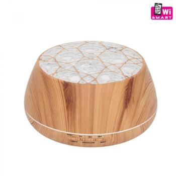 HOME AD 400 WIFI-s párásító fényterápiás aroma diffúzor Ultrahangos aromalámpa, – TUYA app-pal légtisztító RGB Led színváltó 400ml kapaictás hálózati kép