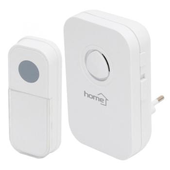 Home DB 1041AC vezeték nélküli csengő, 100 m, 3 fokozat, 36 dallam, 8 nyomógomb hozzárendelhető, zavar/zajvédelem más csengőktől kép