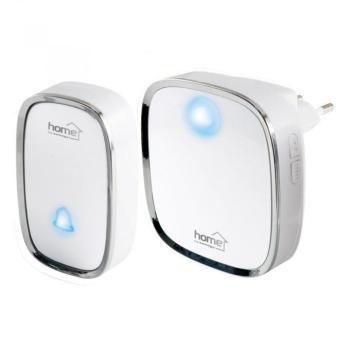 HOME DB 2100AC vezeték nélküli csengő 59 dallam 5 fokozatú hangerő kék Led Vez.n. csengő, 230 V~, 200m kép