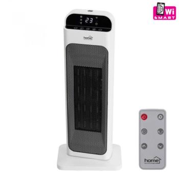 Home FK 53 WIFI Smart álló kerámia fűtőtest, 1000W/2000W, Távirányító, Időzítő, Álló, Fehér TUYA App-pal Smart álló kerámia fűtőtest kép