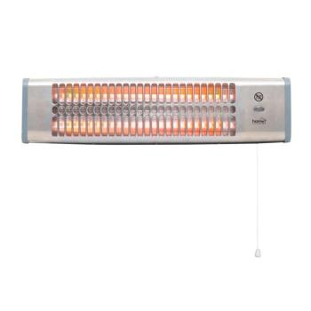 HOME FK20 kvarccsöves fűtőtest, 1200 W, 2 fokozat, fémház, falra szerelhető kivitel kép