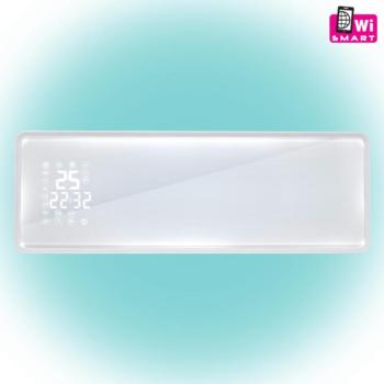 Home FKF 54203 fali SMART ventilátoros fűtőtest, 1000W/2000W, távirányító, üveg előlap, fehér kép