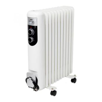 Home FKOS 11 M elektromos olajradiátor, 800W/1200W/2000W, 11 tagú, fehér kép