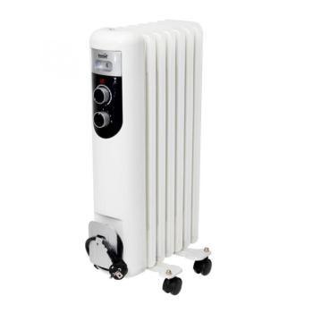 Home FKOS 7 M elektromos olajradiátor, 600W/900W/1500W, 7 tagú, fehér kép