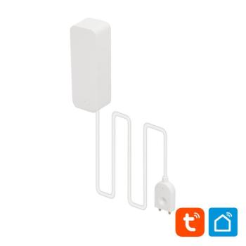 Home HSWAS vízszivárgás érzékelő, mosógép, mosogatógép, kazán, szivattyú, Smart Life, Tuya Smart, okos otthon, telefonos értesítés, automatizálás, esz kép