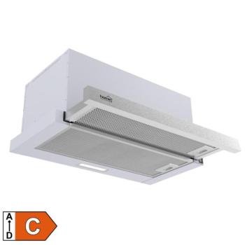 Home KPE 6044S konyhai páraelszívó TWISTER, két sebességfokozat, légszállítás: 440 m3/h, 105 W, rozsdamentes acél panel + szürke test kép