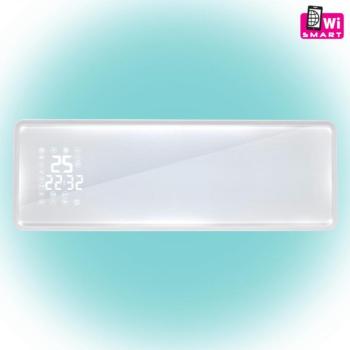 Home Smart fali ventilátoros fűtőtest üveg előlappal FKF 54203 Wifi-s okos LCD kijelzős fali fűtőtest, 2000W TUYA applikáció fali fűtőtest PTC kép