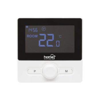 Home THE25B digitális vezetékes szobatermosztát, falra szerelhető, programozható, ablaknyitás-érzékelés, fagyvédelmi funkció, fekete kép
