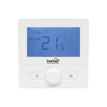 Home THE25W digitális vezetékes szobatermosztát, falra szerelhető, programozható, ablaknyitás-érzékelés, fagyvédelmi funkció, fehér kép