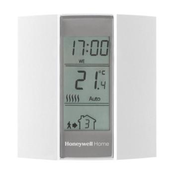 Honeywell Home T136C110AEU digitális szobatermosztát T136, 5 – 28 °C, adaptív, szivattyúvédelem funkció, programozható időpontok, telefonos vezérlés, kép