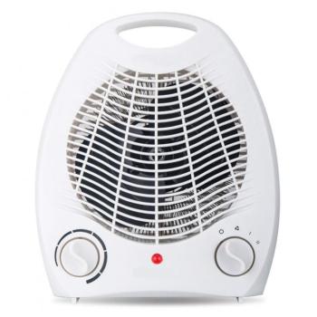 Hordozható mini hősugárzó fűtőtest, 3 fokozat, 1000/2000W, ventilátor fehér kép
