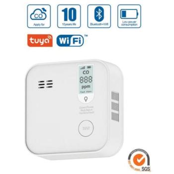 Hütermann Tuya WiFi szén‑monoxid érzékelő kép