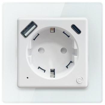 IMMAX NEO Nexa tű nélkül, F típusú, 1x USB, 1x USB-C, PD 20W, Zigbee kép