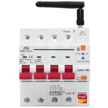 IMMAX NEO Okos megszakító 3P+N 10-63A áramvédővel, fogyasztásmérő, Zigbee 3.0 kép