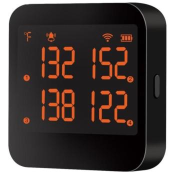 IMMAX NEO Smart hőmérséklet-érzékelő + LCD, 4× külső szonda, BLE kép