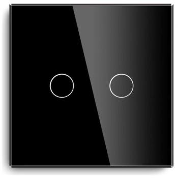 iQtech Millennium, Zigbee 2x NoN kapcsoló Smartlife, fekete kép