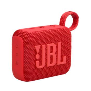 JBL Go 4 hordozható, vízálló, bluetooth hangszóró, vízálló, porálló, IP67, 7 óra üzemidő, piros kép