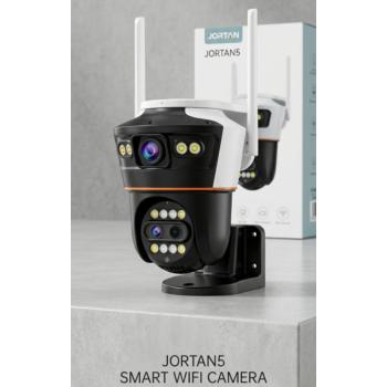 JORTAN5 Többlencsés Intelligens PTZ WiFi Biztonsági Kamera – Láss Mindent Élesen, Közelről és Távolról is! kép