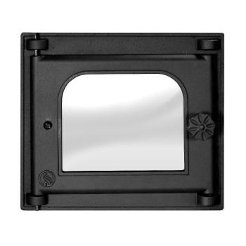 Kályhaajtó K 302, Art Flame, 310×340 mm, Öntöttvas, 700–950℃ hőállóság, Forgónyitás kép