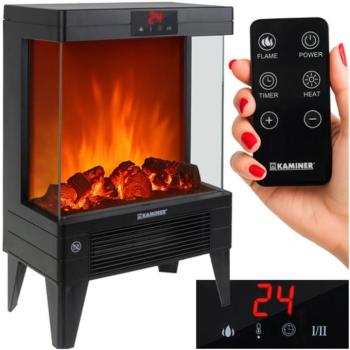 Kaminer 26400 Elektromos kandallókályha fűtés funkcióval, 2000W kép