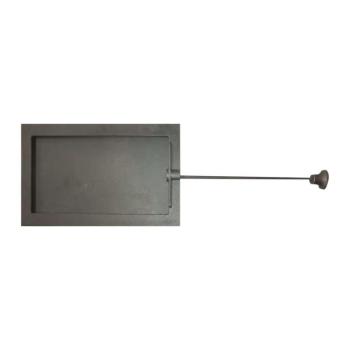 Kémény zsaluzat Z 107, Art Flame, 350×210 mm, öntöttvas, hőállóság 700–950 °C, csúszó mechanizmus kép