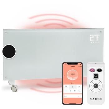 Klarstein Bornholm Smart, konvektor, 2000 W, WiFi, LED kijelző, időzítő, IP24, fehér kép