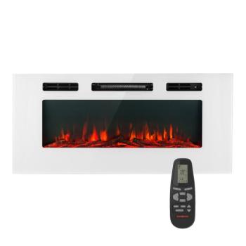 Klarstein Galeras elektromos falra szerelhető és beépíthető kandalló 1800 W LED 3 szín időzítővel kép