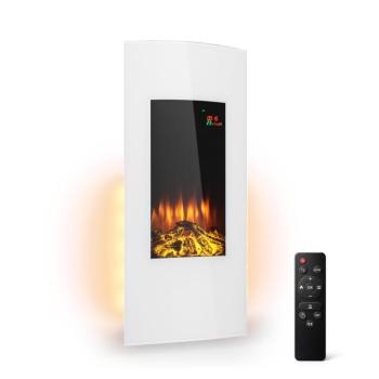 Klarstein Lamington elektromos kandalló 2000 W LED-lángok, fűtőventilátor, időzítő, hangulatvilágítás kép