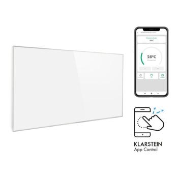 Klarstein Wonderwall 600 Smart, infravörös hősugárzó, 60 x 100 cm, 600 W, heti időzítő, IP24, fehér kép