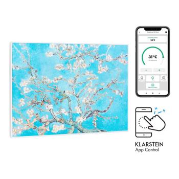 Klarstein Wonderwall Air Art Smart, infravörös hősugárzó, 80 x 60 cm, 500 W, virágok kép