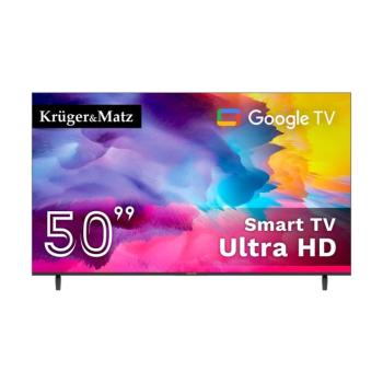Krüger&Matz 50" D-LED Ultra HD WIFI Smart TV Google TV 5.0 DVB-T2/T/C H.265 HEVC TV kép