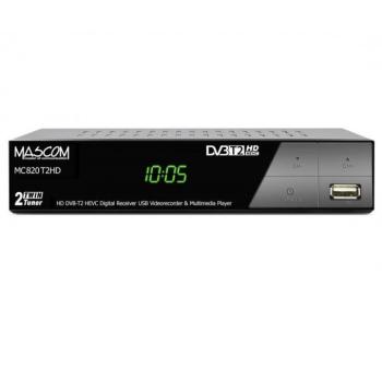 Mascom MC820 T2 HD Twin Tuner H.265 HEVC kép