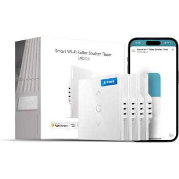 Meross Smart Wi-Fi Roller Shutter Timer Neutral Wire Required (4 pack) kép