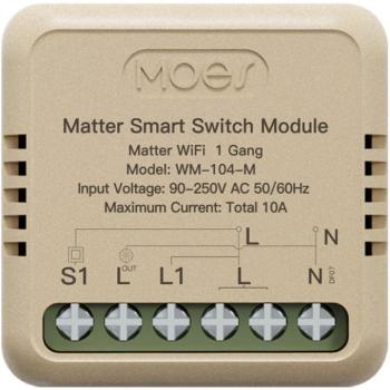 MOES Mini Matter Wifi Smart Switch 1gang kép