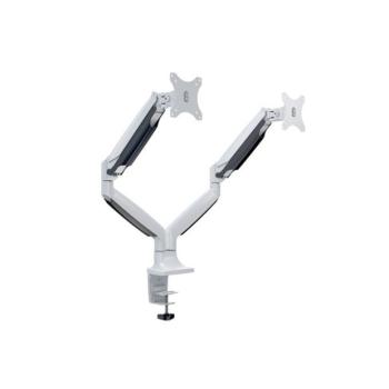 MULTIBRACKETS 2 karos asztali konzol, M Deskmount Gas Spring Dual White (15-27", max.VESA: 100×100 mm, 9 kg) kép