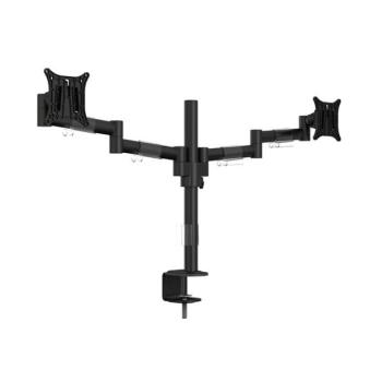 MULTIBRACKETS 2 karos asztali konzol, M VESA Deskmount Officeline Dual Black (15-30", max.VESA: 100×100 mm, 7 kg) kép