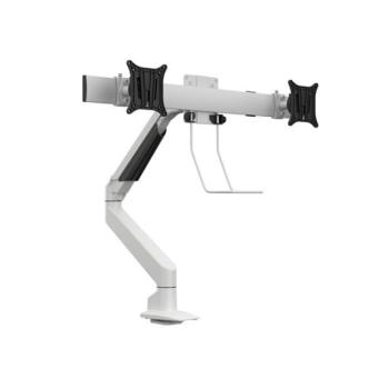 MULTIBRACKETS Gas Lift asztali konzol (2 képernyős rögzítőkar), M VESA Gas Lift Arm Single White w. Duo Crossbar (15-28" kép