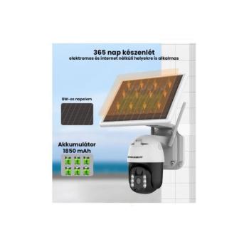 Napelemes kamera szolár WIFI biztonsági megfigyelő, Wifi 5MP 1080P solar kamera wifi ip kamera ip66 ICSEE APP-pal kép