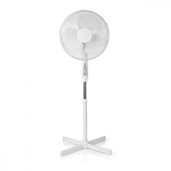 NEDIS Álló Ventilátor | Átmérő: 400 mm | 3-sebességes | Oszcilláló | 45 W | Állítható magasság | Automatikus kikapcsolás időzítő | Távirányító | Fuval kép