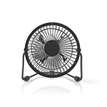 NEDIS Asztali ventillátor | USB-áramellátású | Átmérő: 100 mm | 3 W | 1-sebességes | Fekete kép