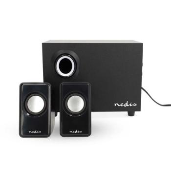 Nedis CSPR10021BK PC (hangfal) hangszóró 2.1, 33 W, 3,5mm sztereo jack kép