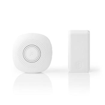 Vezeték nélküli csengő készlet | Hálózati Áramellátás | 220 – 240 V AC 50 Hz | 1x CR2032 | Hangerő: 80 dB | Jeltartomány: 100 m | Állítható hangerő | kép