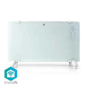 Nedis Homelux wifi -s fűtőpanel SmartLife Konvektor | Wi-Fi | Fürdőszobába is alkalmas | Üveg Panel | 2000 W | 2 Hőbeállítások | TUYA App 15 – 35 °C | kép