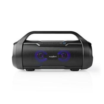 Nedis SPBB310BK akkumulátoros party boombox, 120W, Bluetooth, 10 m hatótávolság, USB, microSD , 6 óra vez nélkül kép