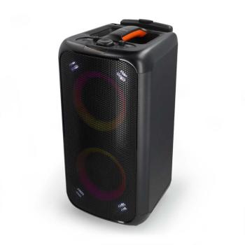 Bluetooth® party hangszóró | Maximális akkumulátor lejátszási idő: 5 óra | 240 W | Hordozó fogantyú | Party fények | Ekvalizer | Fekete / Narancs kép