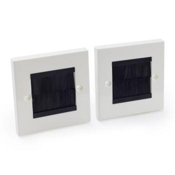 OneConcept Kábeltakaró, 2 darabból álló készlet, kb. 86 x 86 mm kép