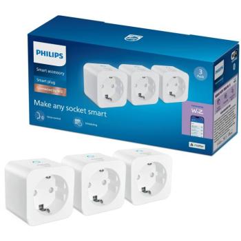 Philips Smart Plug Type-F 3PK Matter kép