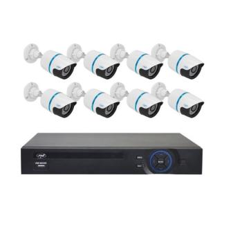 Pro Vision CCTV FULL HD komplett 8 kamerás megfigyelő rendszer Onvif AHD max 1,0MP-s kamera felbontás 8 db Kamerás Rendszer szett nvr szett 1080p Onli kép