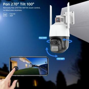 Pro vision Onvif P25 Wifi IP Kültéri Térfigyelő Kamera Full HD 1080p – 5MP v380pro- új típus 2 antennás ip66 megfigyelő biztonsági készlet mozgás köve kép